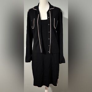 BCBGMaxAzria Vintage (Y2K) Knit Dress and Jacket Set Size M